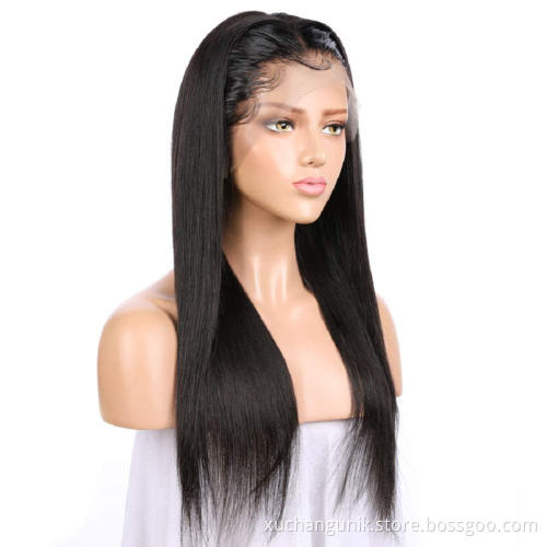 Uniky Wholesale transparent lace frontal wigs,wigs human hair lace front straight,100% brazilian human hair wigs